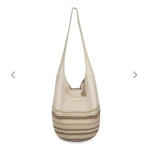 The Sak Cream and Tan Hobo Bag